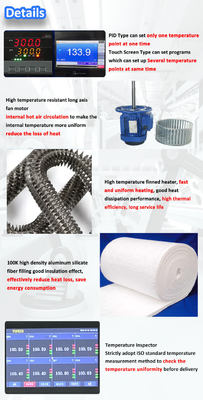 Kimyasal İşleme için Yüksek Sıcaklıklı Endüstriyel Kurutma Fırını 600℃