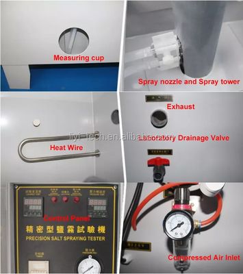Liyi Salt Spray Test Chamber with ±1°C Accuracy IP56 Protection and 12 Months Warranty for Corrosion Resistance Testing